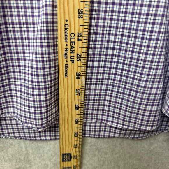 Ralph Lauren Button Down Shirt Men’s Size Medium 100% Cotton Stretch Plaid Check - Picture 5 of 11